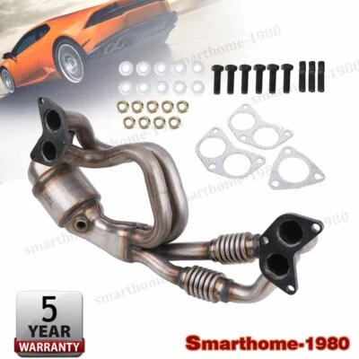 Convertidor catalítico de acero inoxidable apto para motor Subaru Forester H4 2005-2010 2,5 L Foto 1 de 4