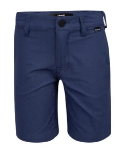 Hurley Boys Dri-fit Walk Shorts, Navy Blue 9" Chino Shorts Size 12  - Picture 1 of 13