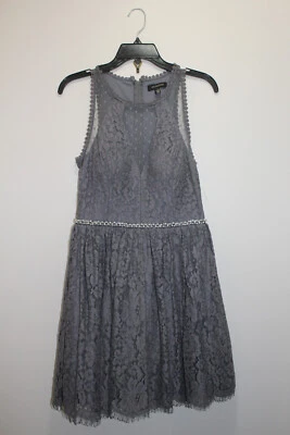 VESTIDO DE FIESTA JODI KRISTOPHER BORDADO FLORAL GRIS-MALVA TALLA 7 Foto 1 de 4