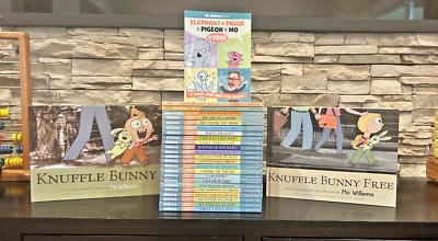 Lot of 25 Mo Willems Pigeon Knuffle Bunny Elephant & Piggie HC Children's Books Foto 1 de 4