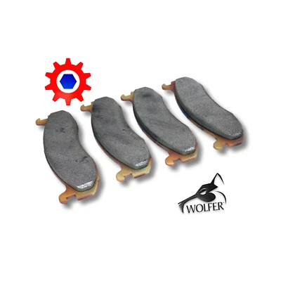 Brake Pad Set (4 Pads Per Set) M1114 Mil. Hummer ; WPD7019 2530-01-477-4194 - Image 1 of 4