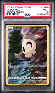 PSA 9 DUSKULL CROWN ZENITH 2023 POKÉMON SWORD AND SHIELD GG28 FULL ART - Bild 1 von 2