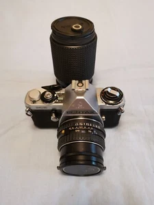 Pentax ME Spiegelreflexkamera mit SMC Pentax + RMC Tokina Objektive - Bild 1 von 17