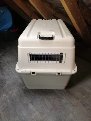 Savic Transportbox Feria mit Rollen L Flugbox Autobox Hundebox IATA 90 x 60 x 73 - Bild 1 von 4