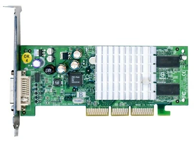 GRAFIK KARTE FUJITSU NVIDIA GEFORCE4 MX 64MB AGP S26361-D1592-V64 DVI - Image 1 of 2