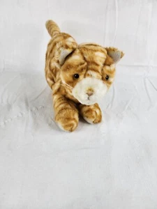 Cute Plush Orange Tabby Cat Kitten Realistic Stuffed Animal Soft 9" Target - Picture 1 of 7