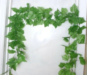 2 Pcs (90" Each) Artificial Plants Ivy Grape Leaves Vine Hanging Decoration(V11) - Picture 1 of 5