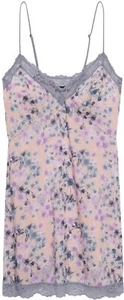 NWT L Cosabella Blue / Pink Floral Brielle Chemise Slip Nightgown - Picture 1 of 4