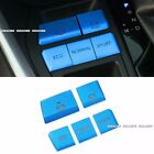 Blue Aluminum Console Button Switch Adjust Cover Trim Fits Toyota RAV4 2019-2023