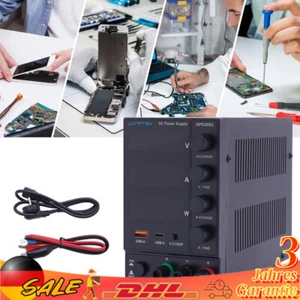 Fuente de alimentación de laboratorio DC regulable fuente de alimentación 0-30V 0-5A + puerto USB - Imagen 1 de 24