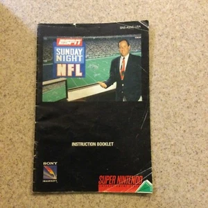 ESPN Sunday Night Football NFL SNES Super Nintendo nur Bedienungsanleitung - Bild 1 von 2