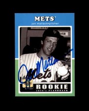 Jon Matlack Signed 2001 Upper Deck Decade The 70s Rookie New York Mets Autograph
