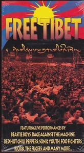 Free Tibet Sealed VHS - Beastie Boys, Rage Against Machine, Foo Fighters - Picture 1 of 2