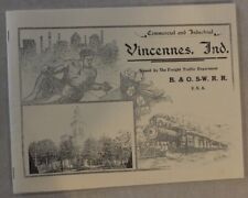COMMERCIAL AND INDUSTRIAL VINCENNES INDIANA BALTIMORE & OHIO S-W RAILROAD RR