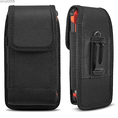 Cell Phone Holster Pouch Cover Wallet Case with Belt Loop for iphone Samsung - Image 1 of 4