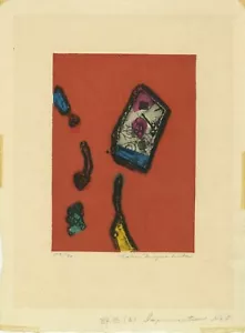Tokio Miyashita "Improvisation No. 5" Woodblock with mixed media - Picture 1 of 1