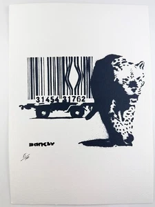 Banksy Original Vintage Art Print Lithograph Signed Limited COA - Picture 1 of 3