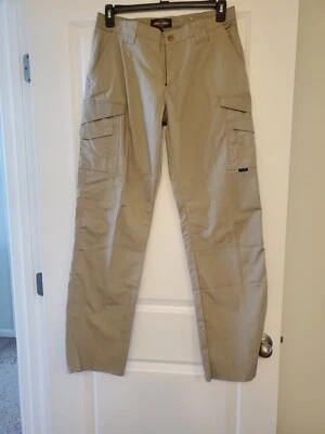  TRU  spec Beige tactical Pants Size 8  Cargo Unhemmed Repels Water Khaki - Image 1 of 4