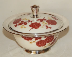 Dose Silver Overlay 1000/1000 Hutschenreuther + Deusch  US Zone - Picture 1 of 20