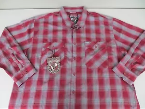Dixxon Shirt Mens 5XL The Syrah Longsleeve Flannel Casual Button Outdoor XXXXXL - Picture 1 of 9