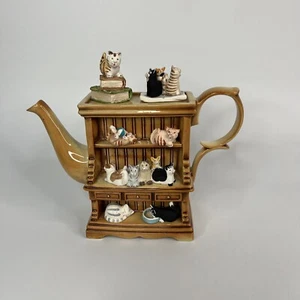 Ceramic Inspirations Alice in Wonderland Welsh Dresser Teapot Made in England - Picture 1 of 5