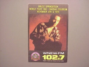 Bruce Springsteen radio satin sticker Nassau Coliseum November 1992 WNEW-FM - Picture 1 of 1
