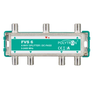 Polytron FVS6 SAT BK Verteiler 6 fach Splitter 5-2400 MHz, Unicable Fähig - Bild 1 von 1