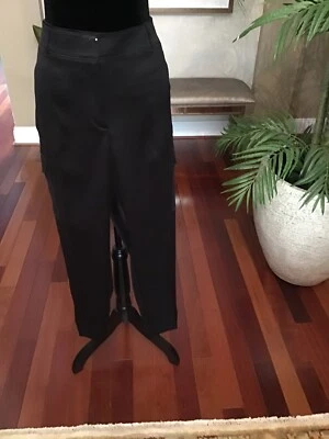Pantalones de carrera Chicos negros al tobillo para mujer, talla 2,5, bolsillos de carpintero, 26 entrepiernas. Foto 1 de 4