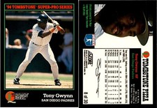 1994 Tombstone Pizza Baseball Card 8 TONY GWYNN San Diego Padres