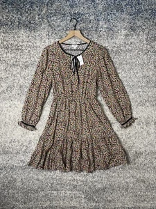 NWT J Crew V-Neck Smocked Midi Dress Floral Size 2 - Picture 1 of 9