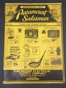 Catalogo venditore Paramount 1935 guida prezzi golf giocattoli bici radio barca motori - Foto 1 di 12