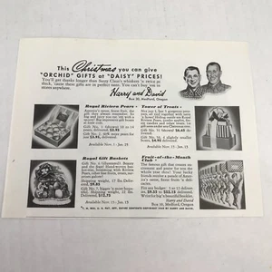 Harry And David Vtg 1949 Print Ad Holiday Advertising - Picture 1 of 3