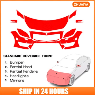 Kit de sujetador transparente de película de protección de pintura precortada PPF para Mercedes Benz CLS63 11-2014 Foto 1 de 4