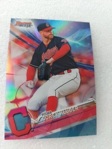 Corey Kluber 2017 Bowman's Best Refractor #57 Indians Yankees - Picture 1 of 2