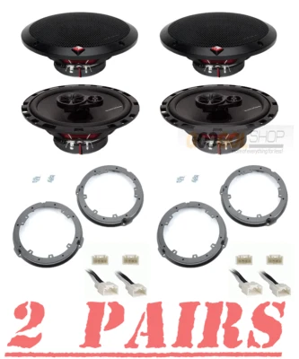 Rockford Fosgate R165X3 Front & Rear 6.5" Speakers for 2015-2022 Ford Mustang - Image 1 of 4