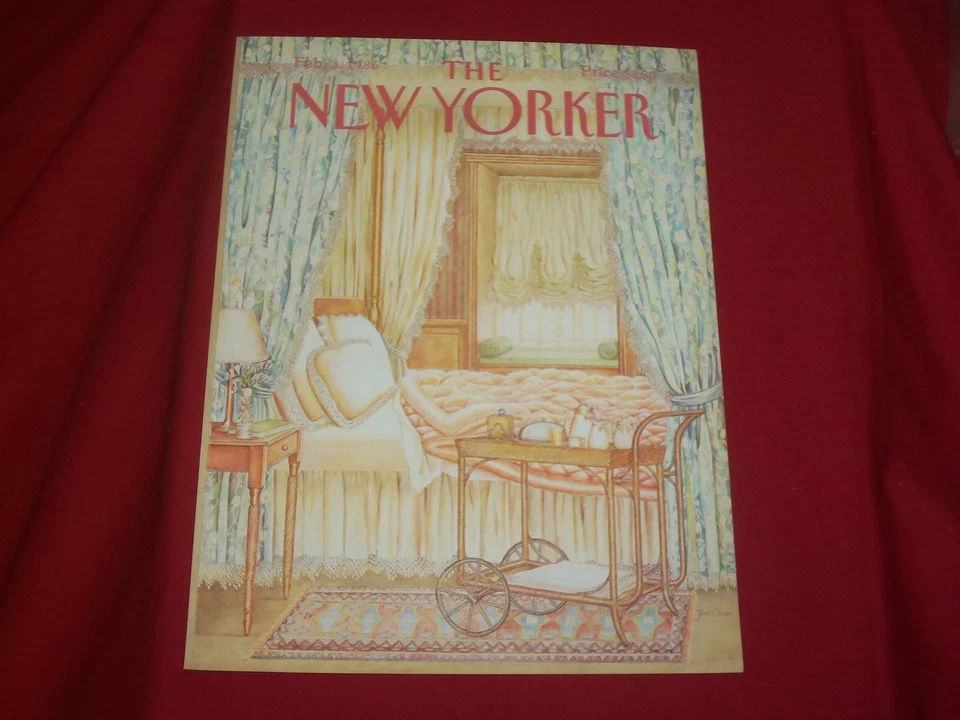 1986 FEBRUARY 3 NEW YORKER MAGAZINE FRONT COVER ONLY - GREAT ART FOR FRAMING - Imagem 1 de 1