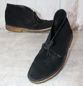 Clarks Originals Desert Boots Black Suede Made in Italy UK Size 8 G Men’s - Picture 1 of 12