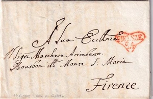 XX560-PERIODO NAPOLEONICO-PREF. CITTA' DI CASTELLO X FIRENZE 1805 - Imagen 1 de 1