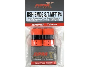 RCPROPLUS D6HV2 Straight Connector Solderless : RSHEMD6STMFTP4 - Picture 1 of 1