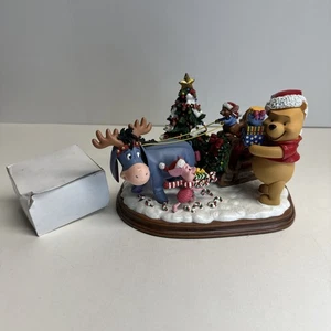 Disney Winnie the Pooh & Christmas Too Danbury come nuovo RARO - Foto 1 di 18