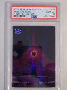 2024 Topps Star Wars Chrome Galaxy Dark Lord #28 PSA 10 Gem Mint Prism Refractor - Picture 1 of 4