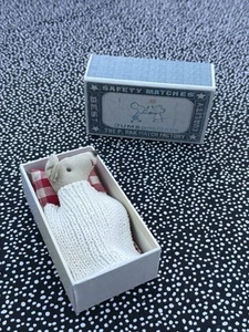 Maileg Retired Big Sister Mouse In Matchbox 2013 - Painted Nose, Red Mouth Rare - Picture 1 of 20