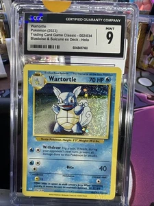 Wartortie Pokémon 2023 Juego de Cartas Coleccionables Clásico - #002/034 Blastoise & Suicune - Imagen 1 de 2