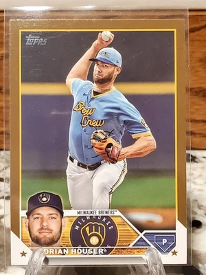 2023 Topps Series 1 - Adrian Houser #323 Gold /2023 - Image 1 of 3
