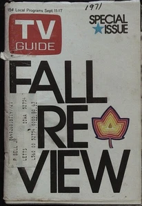 TV Guide September 11, 1971 Fall Preview Night Gallery, Cannon! - Picture 1 of 1