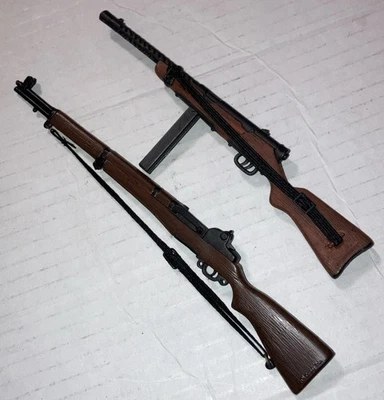 Rifle Garand M1 siglo XXI y pistola italiana Beretta MAB 38a para figuras de 12" 1:6 Foto 1 de 3
