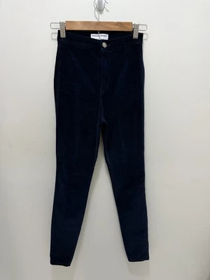 American Apparel Navy Velvet Velveteen Skinny Pants Jeans Women's Size Small - Image 1 of 4