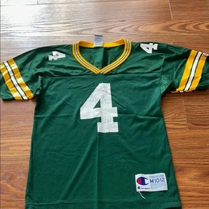 Vintage Champion Greenbay Packers Frave Jersey Kids Size 10-12 - Picture 1 of 7