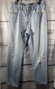 Pantalones de mezclilla vintage Levis 550 lavado a la piedra claro calce relajado hechos en Canadá 34x34 - Imagen 1 de 9