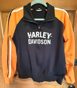 Giacca Harley Davidson full zip, arancione e nero, donna med/large - Foto 1 di 7